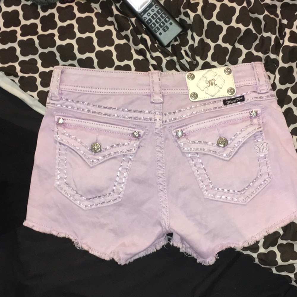 lilac miss me jean shorts